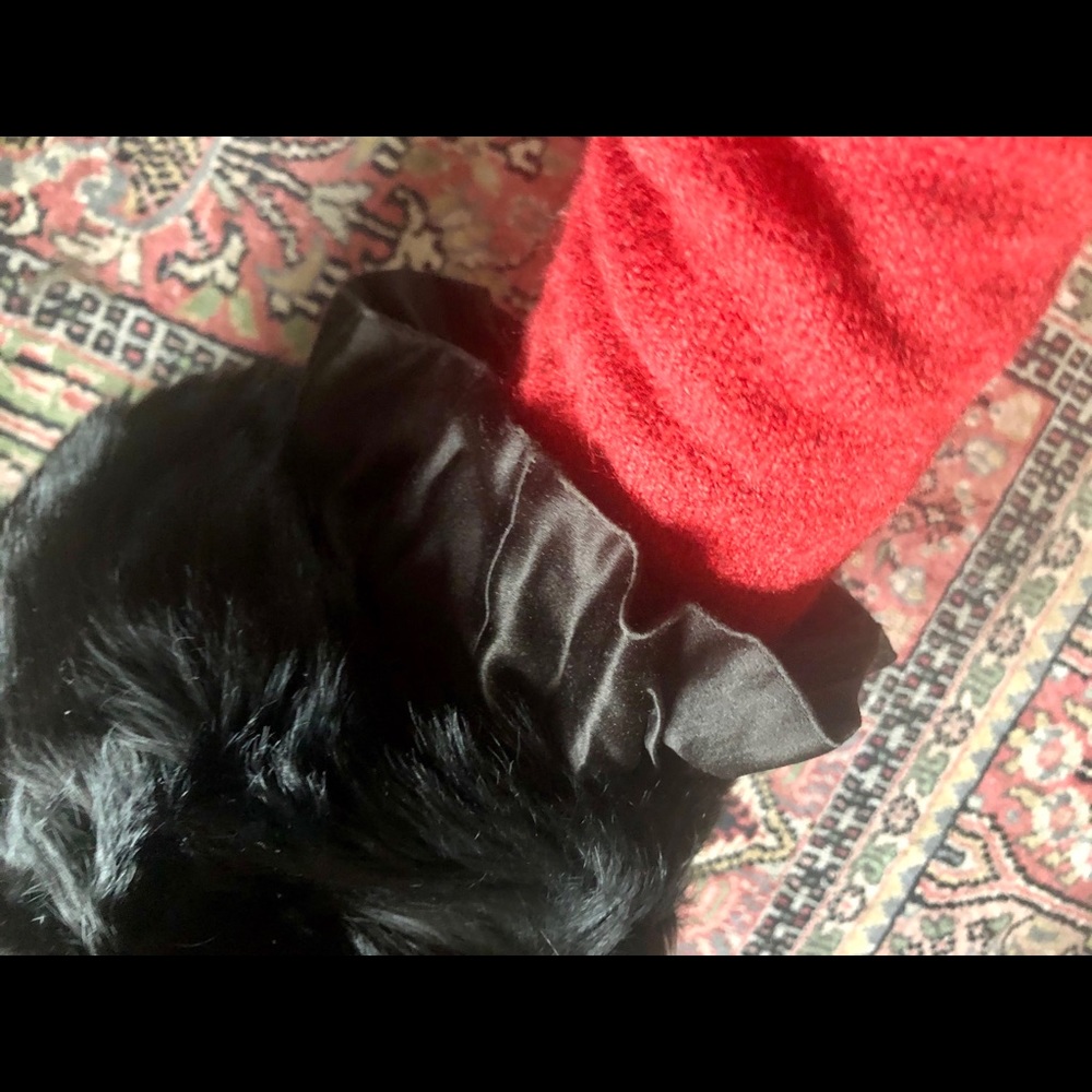 Authentic Black Long Fur Muff - image 8